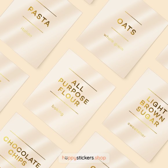 36 Labels • Glorich Minimalist Pantry for Kitchen Storage • Organization Labels - Picture 16 of 17